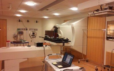 Alibava System Classic used for microdosimetry in protontherapy